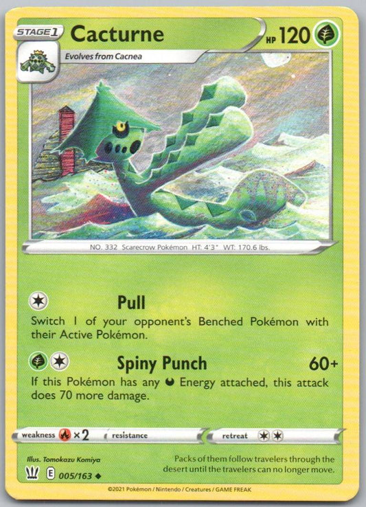 Cacturne 005 Normal Grass Card - Battle Styles