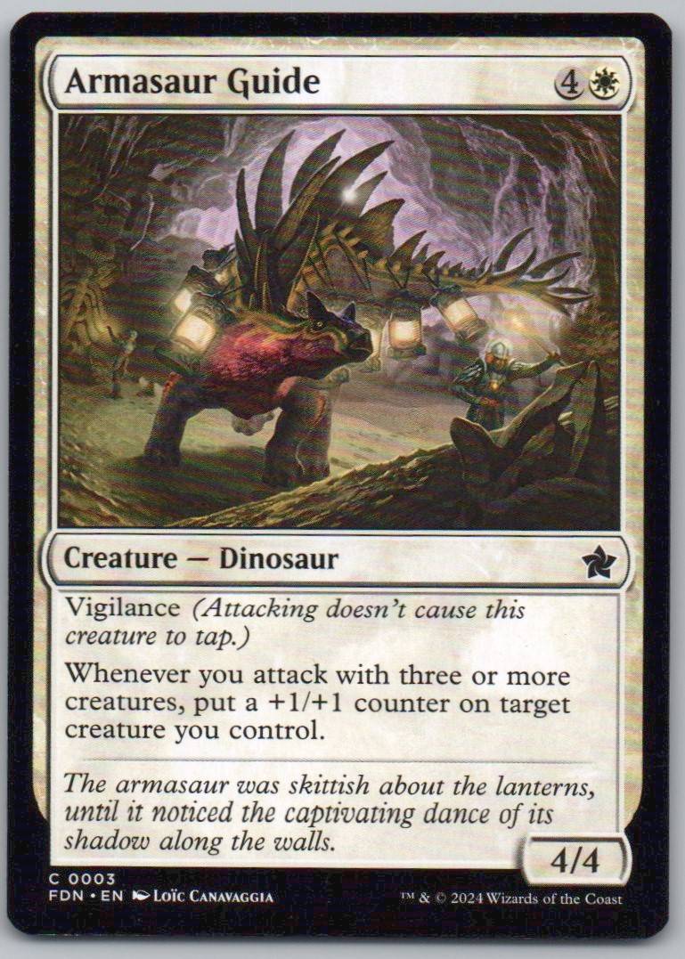 Armasaur Guide 3 Normal Creature Card - Foundations