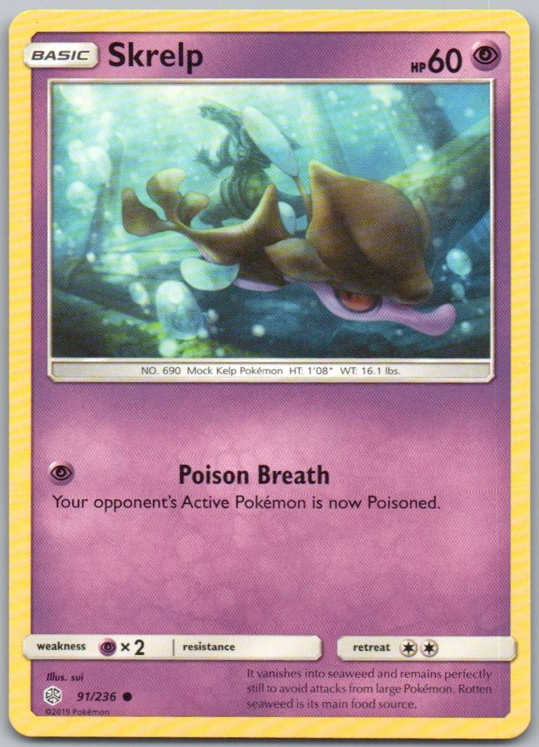Skrelp 091 Normal Psychic Card - Cosmic Eclipse