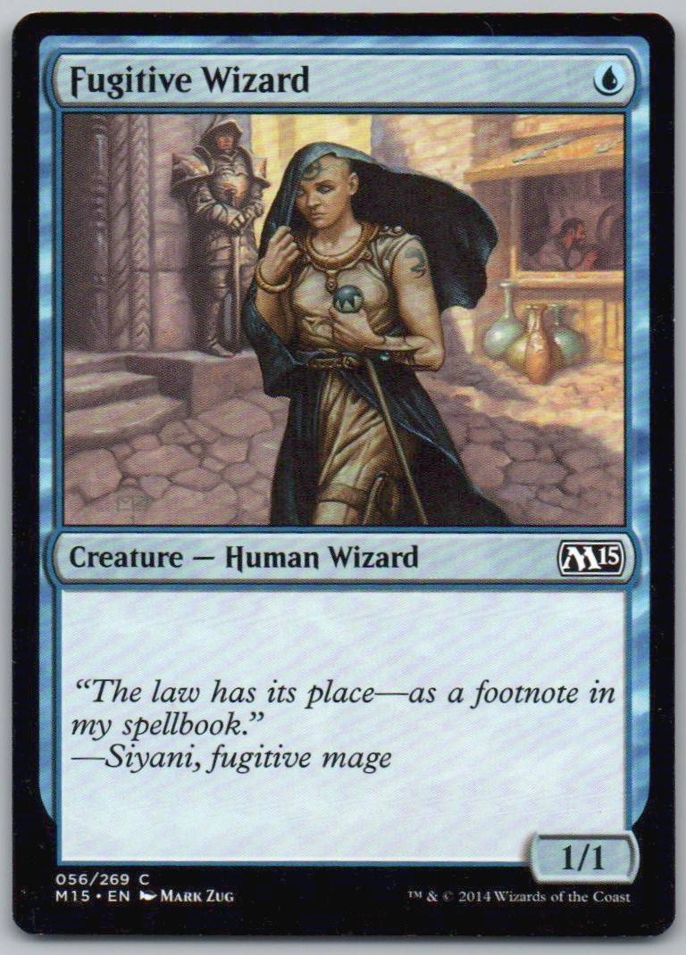 Fugitive Wizard 56 Normal Creature Card - Magic 2015