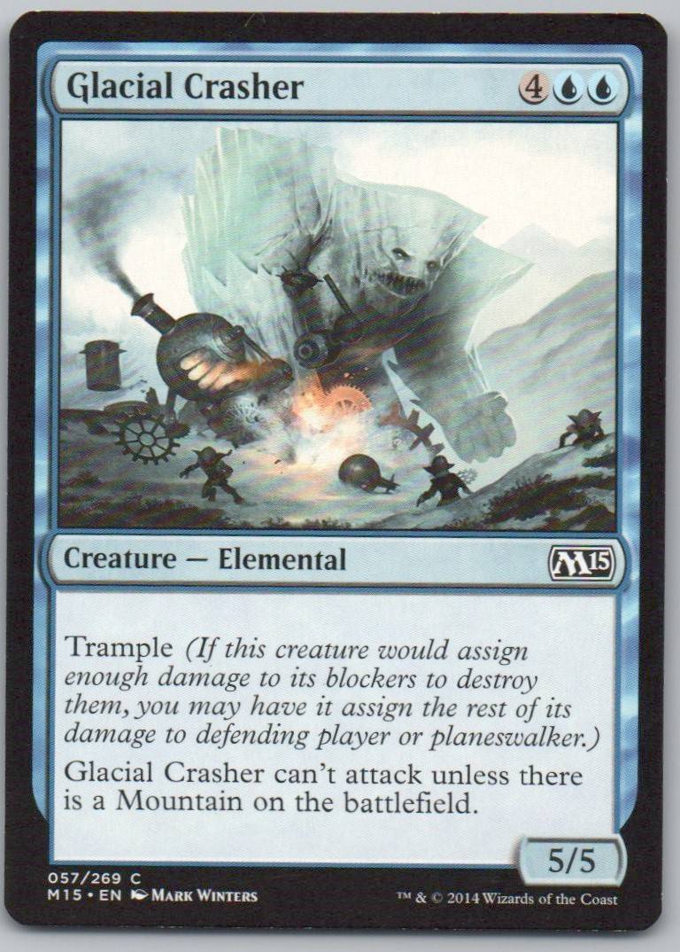 Glacial Crasher 57 Normal Creature Card - Magic 2015