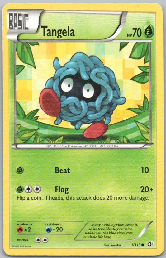 Tangela 001 Normal Pokemon Card - Legendary Treasures