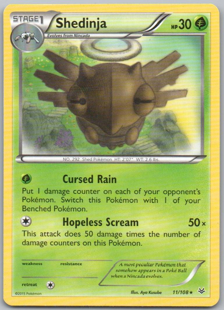 Shedinja 011 Normal Grass Card - Roaring Skies