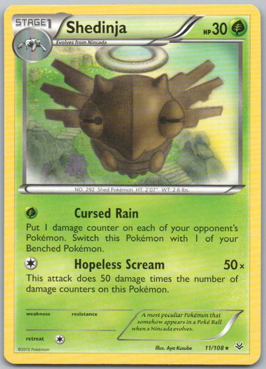 Shedinja 011 Normal Grass Card - Roaring Skies