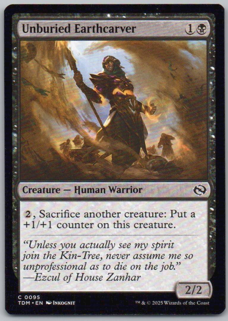 Unburied Earthcarver 95 Normal Creature Card - Tarkir: Dragonstorm