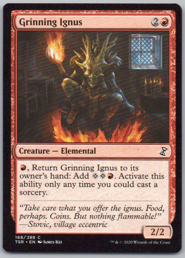 Grinning Ignus 168 Normal Creature Card - Time Spiral: Remastered