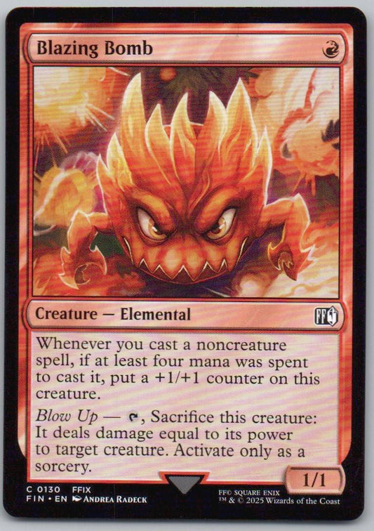Blazing Bomb 130 Normal Creature Card - FINAL FANTASY