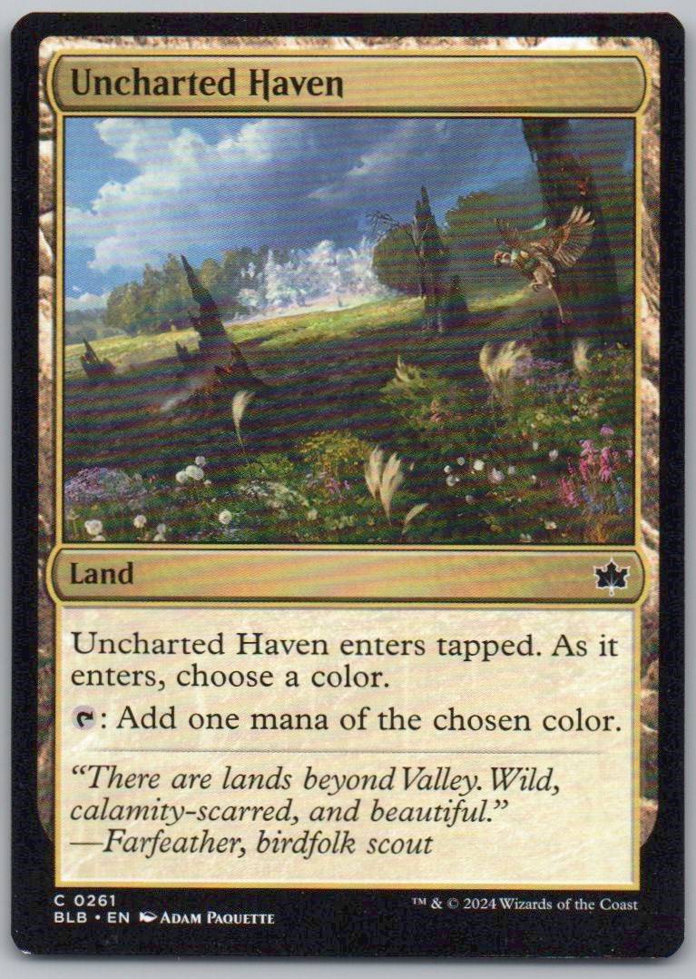 Uncharted Haven 261 Normal Land Card - Bloomburrow