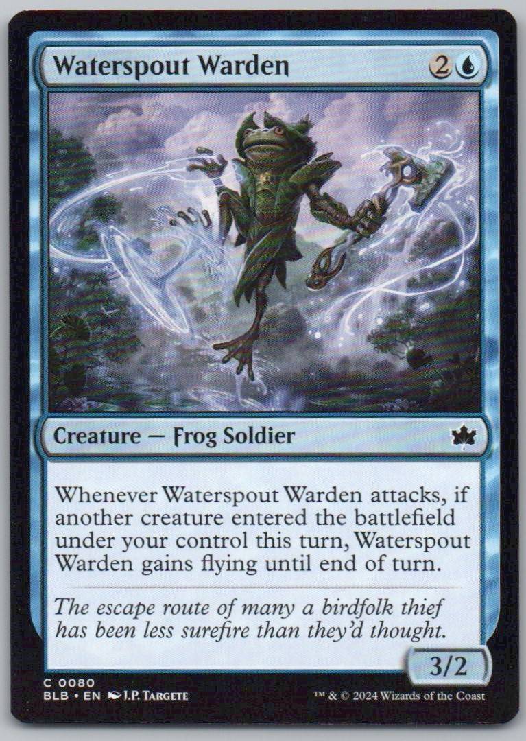 Waterspout Warden 80 Normal Creature Card - Bloomburrow