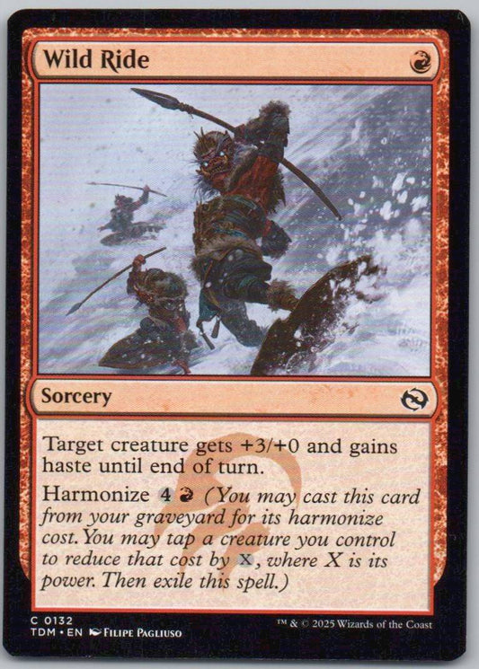 Wild Ride 132 Normal Sorcery Card - Tarkir: Dragonstorm
