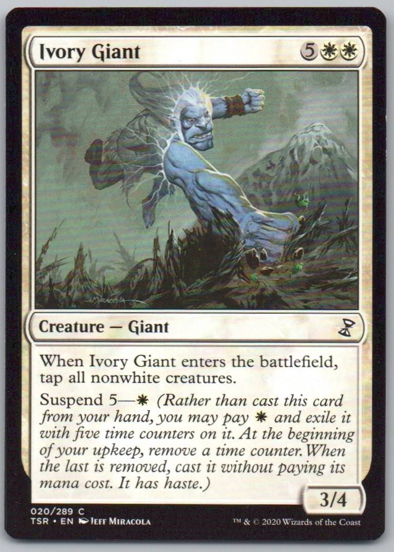 Ivory Giant 20 Normal Creature Card - Time Spiral: Remastered