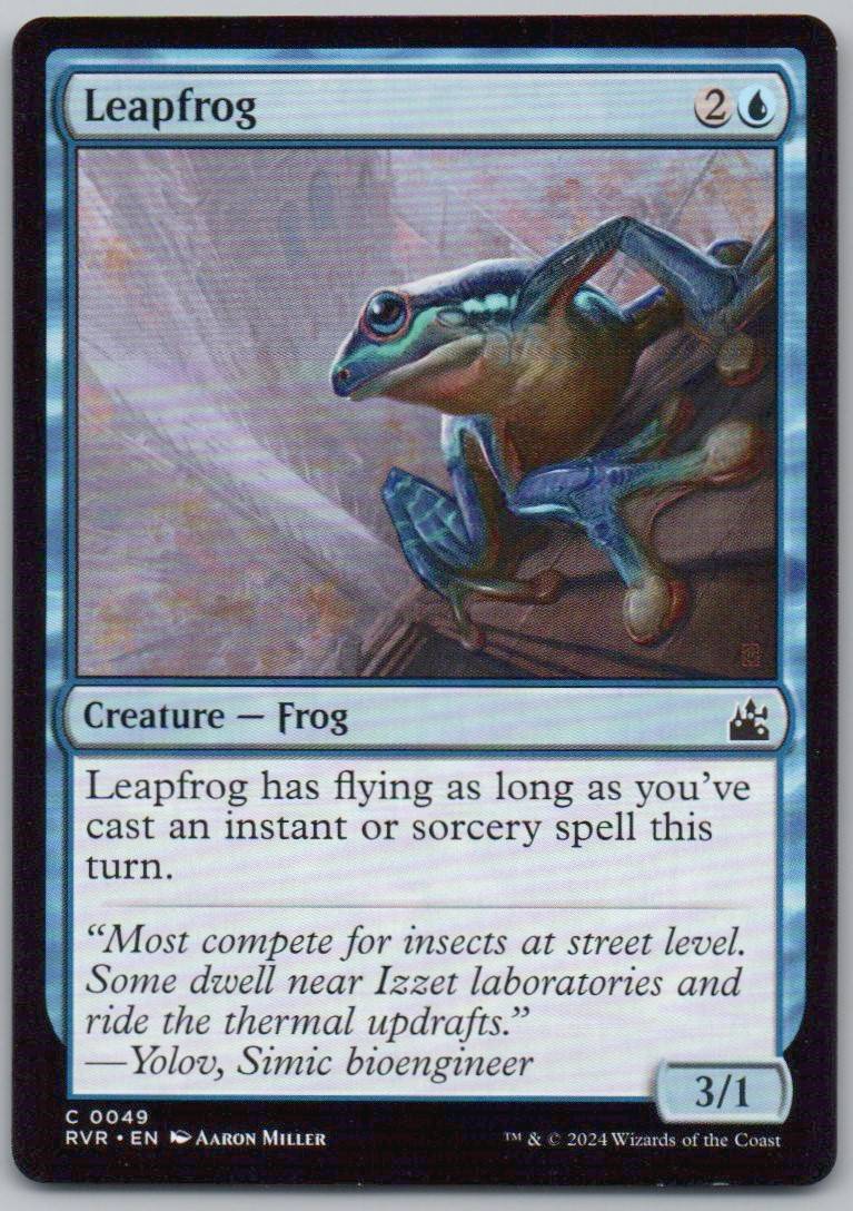 Leapfrog 49 Normal Creature Card - Ravnica Remastered
