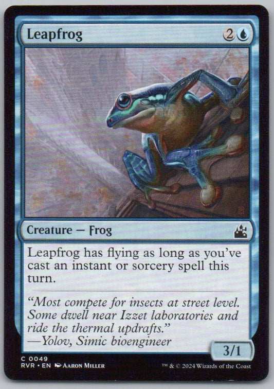Leapfrog 49 Normal Creature Card - Ravnica Remastered