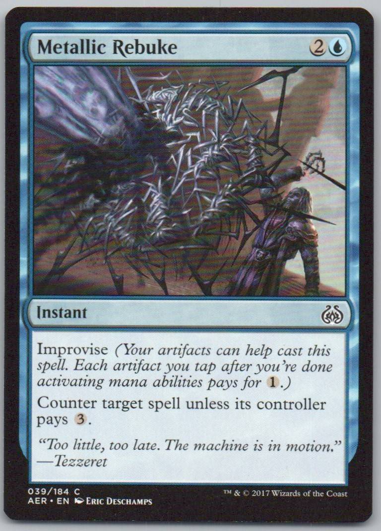 Metallic Rebuke 39 Normal Instant Card - Aether Revolt