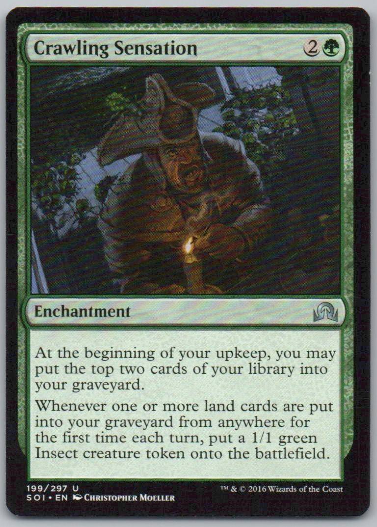 Crawling Sensation 199 Normal Enchantment Card - Shadows over Innistrad