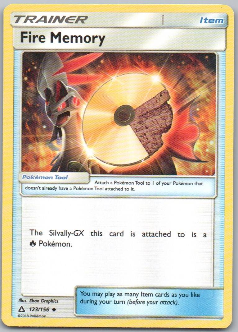 Fire Memory 123 Normal Trainer Card - Ultra Prism
