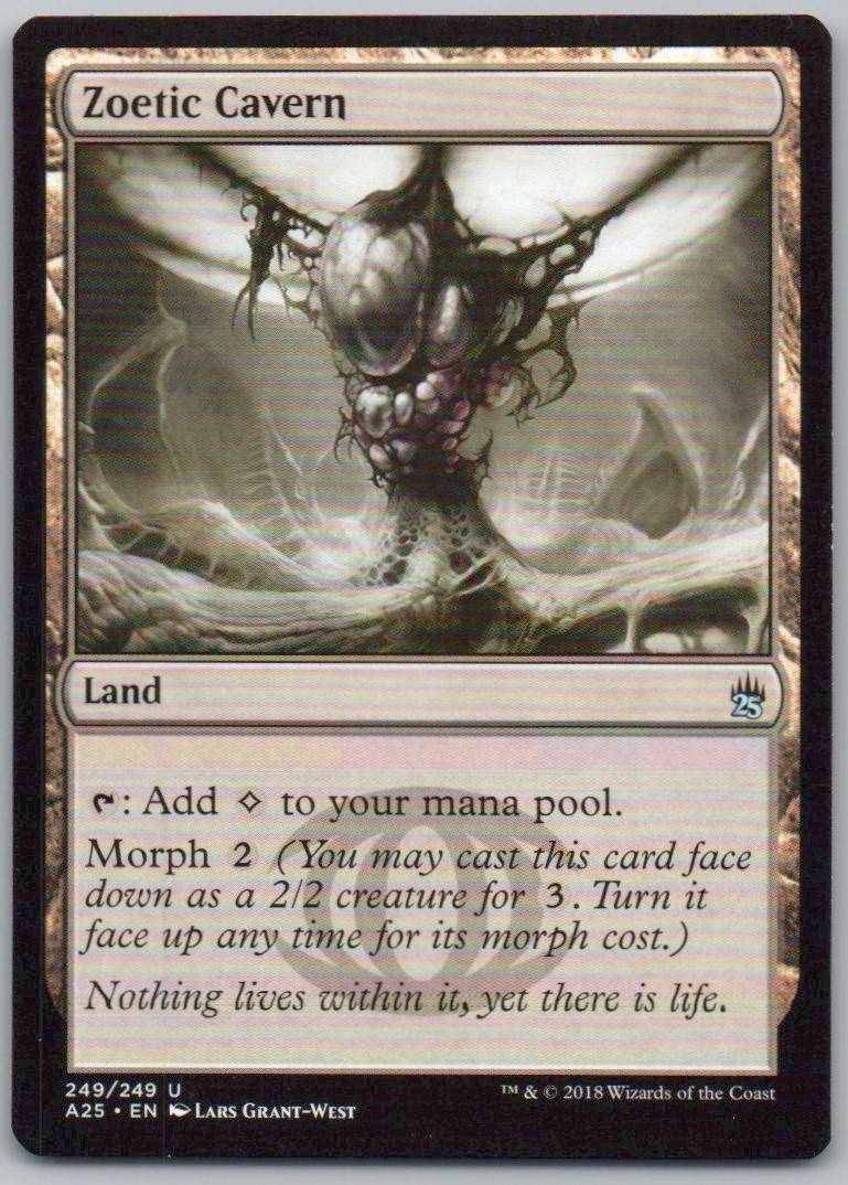 Zoetic Cavern 249 Normal Land Card - Masters 25