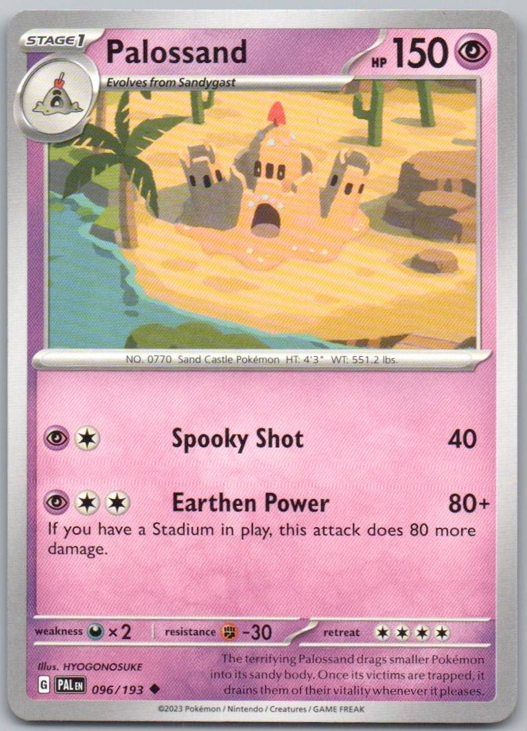 Palossand 096 Normal Psychic Card - Paldea Evolved