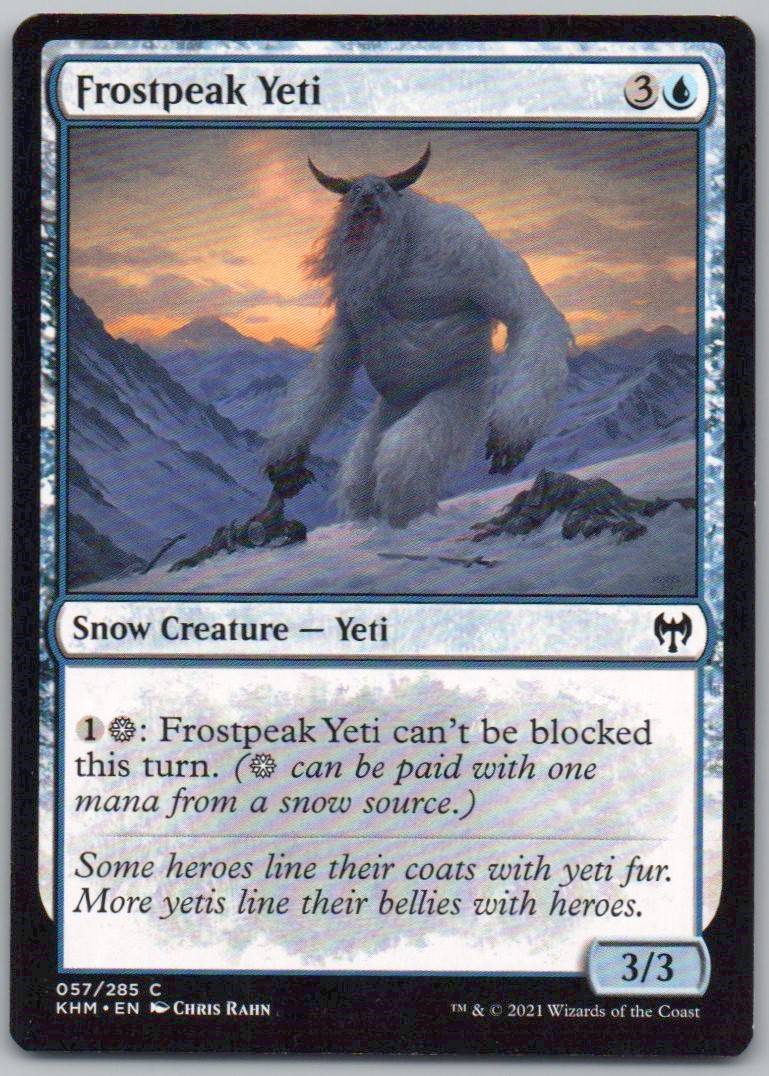 Frostpeak Yeti 57 Normal Creature Card - Kaldheim