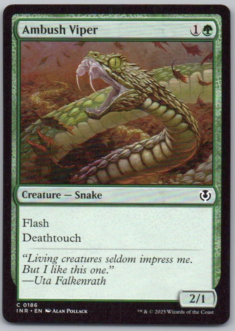 Ambush Viper 186 0 Creature Card - Innistrad Remastered