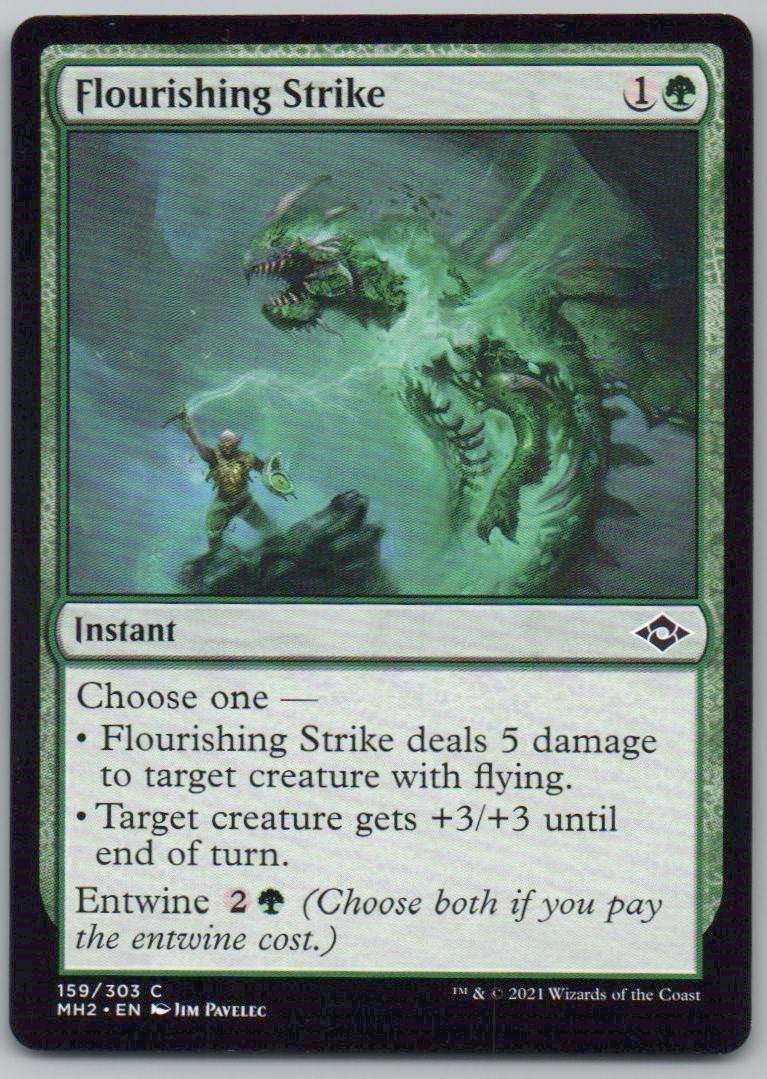 Flourishing Strike 159 Normal Instant Card - Modern Horizons 2