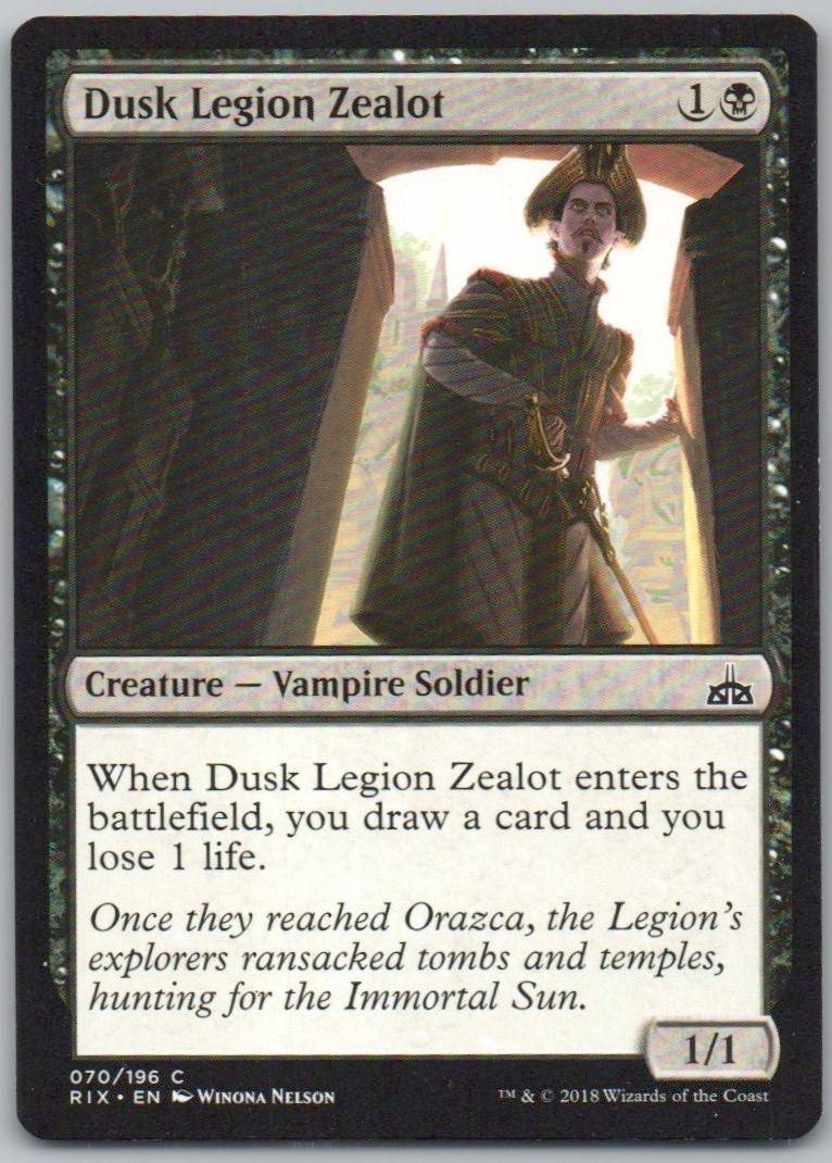 Dusk Legion Zealot 70 Normal Creature Card - Rivals of Ixalan