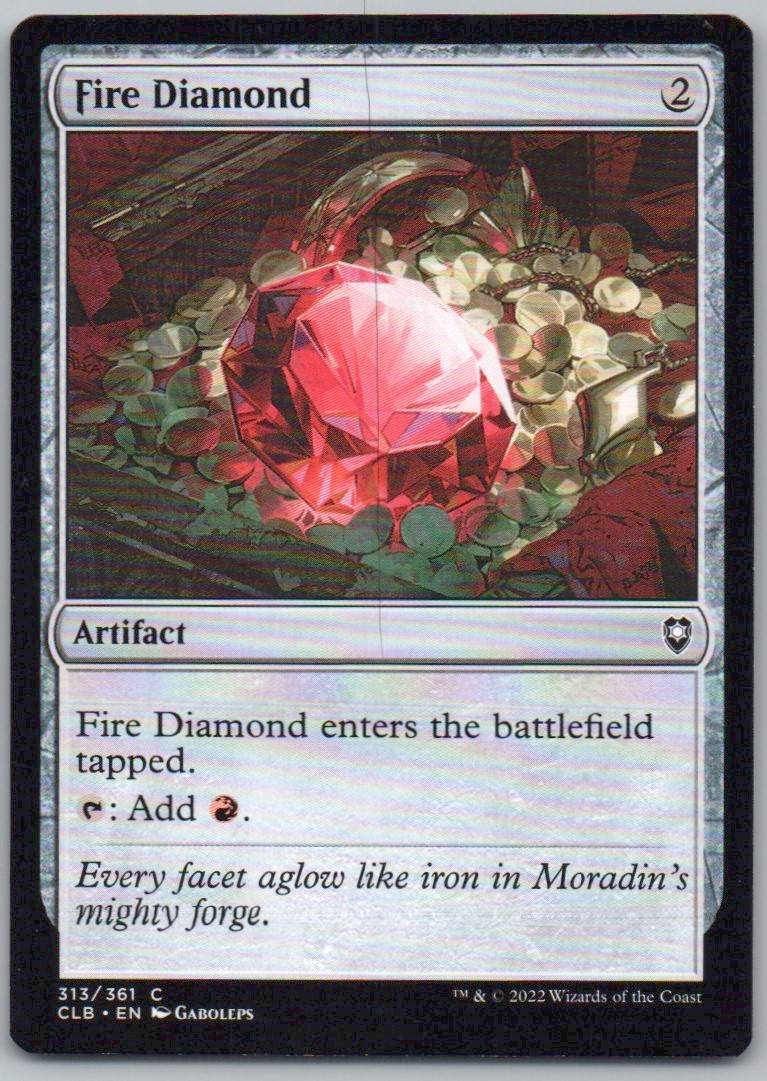 Fire Diamond 313 Normal Artifact Card - Commander Legends: Battle for Baldur's Gate