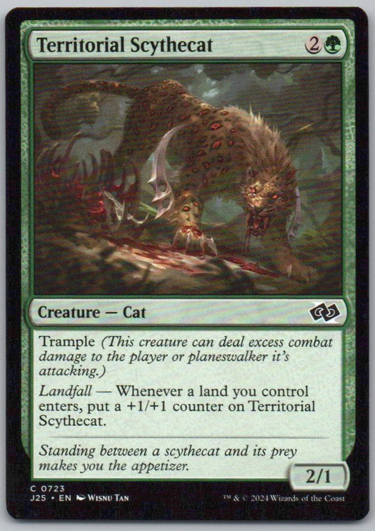 Territorial Scythecat 723 0 Creature Card - Foundations Jumpstart