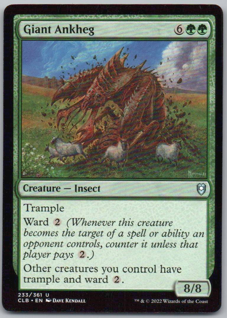 Giant Ankheg 233 Normal Creature Card - Commander Legends: Battle for Baldur's Gate