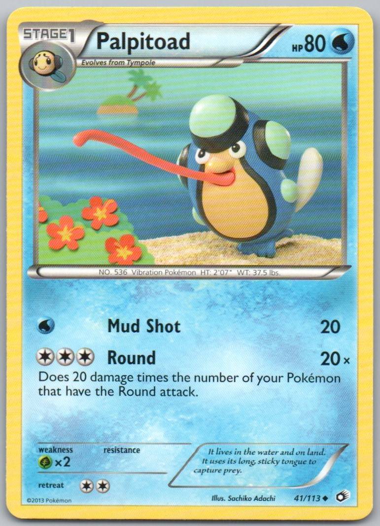 Palpitoad 041 Normal Pokemon Card - Legendary Treasures