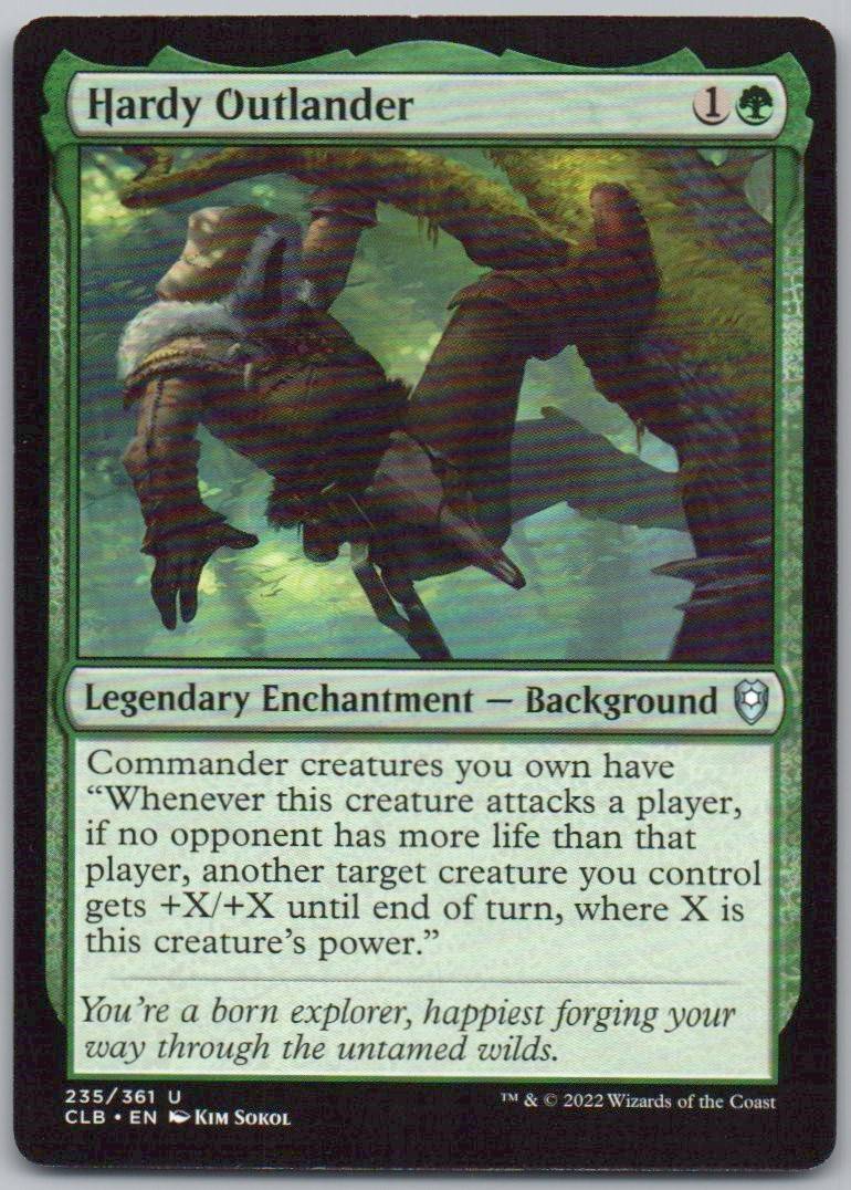 Hardy Outlander 235 Normal Legendary Card - Commander Legends: Battle for Baldur's Gate