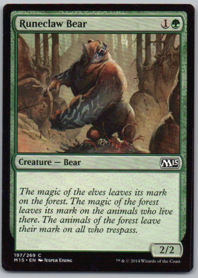 Runeclaw Bear 197 Normal Creature Card - Magic 2015