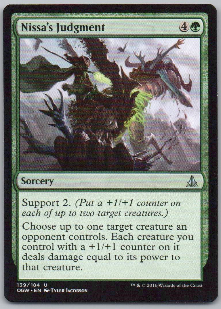 Nissa's Judgment 139 Normal Sorcery Card - Oath of the Gatewatch