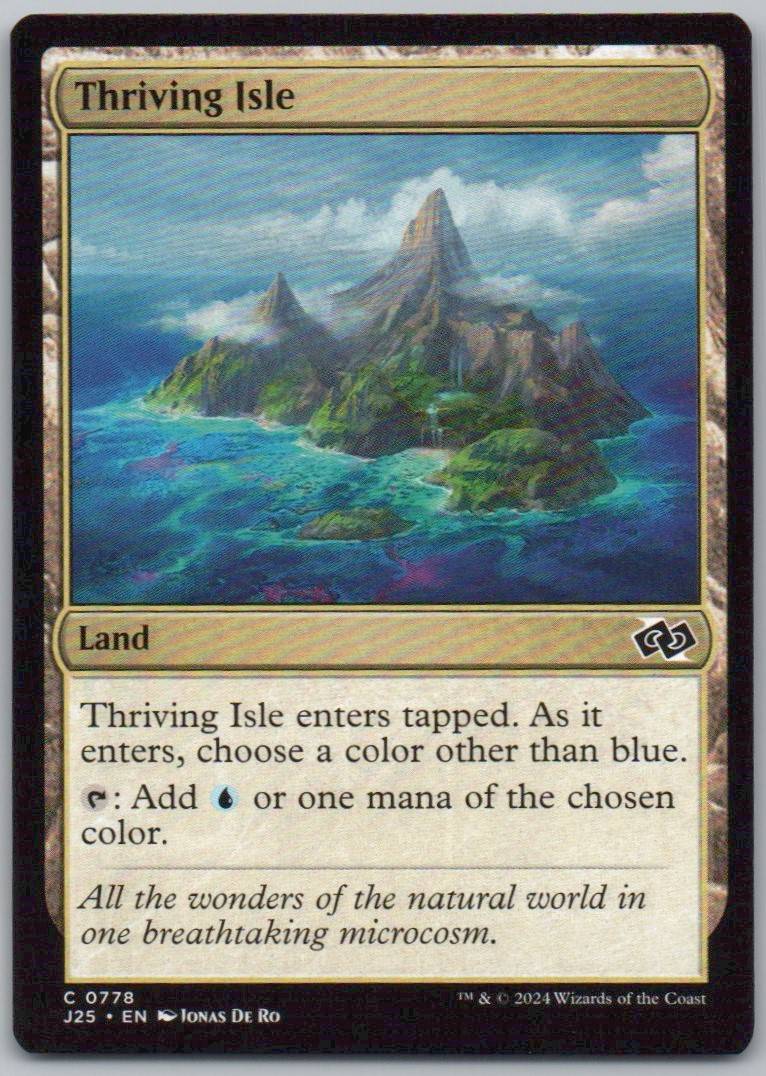 Thriving Isle 778 0 Land Card - Foundations Jumpstart