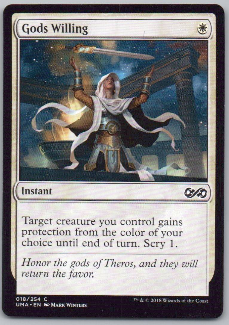 Gods Willing 18 Normal Instant Card - Ultimate Masters