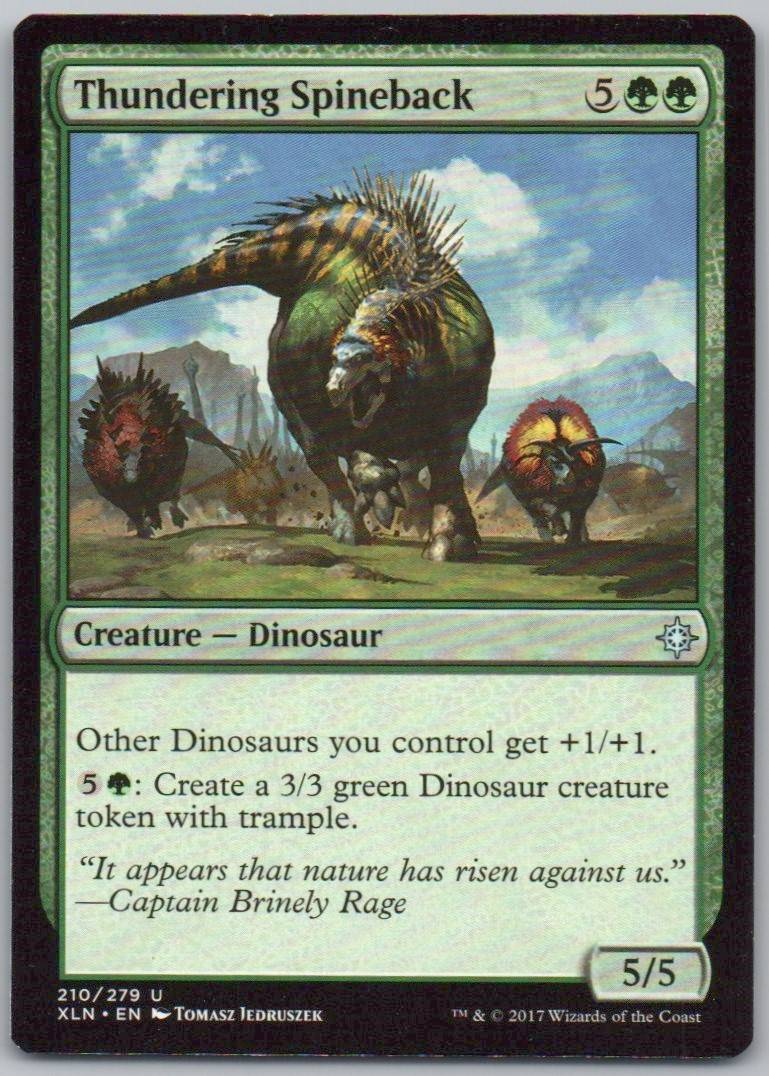Thundering Spineback 210/279 Normal Creature Card - The List Reprints