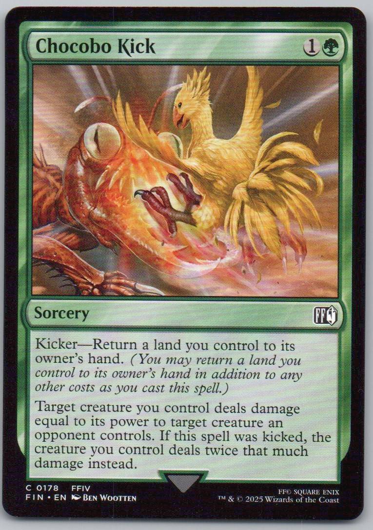 Chocobo Kick 178 Normal Sorcery Card - FINAL FANTASY