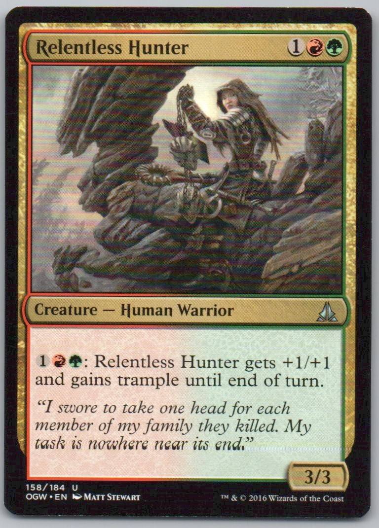 Relentless Hunter 158 Normal Creature Card - Oath of the Gatewatch