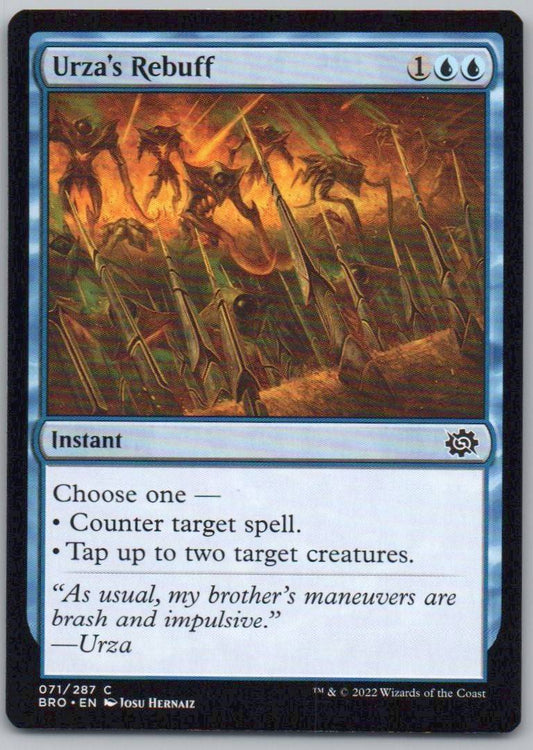 Urza's Rebuff 71 Normal Instant Card - The Brothers' War