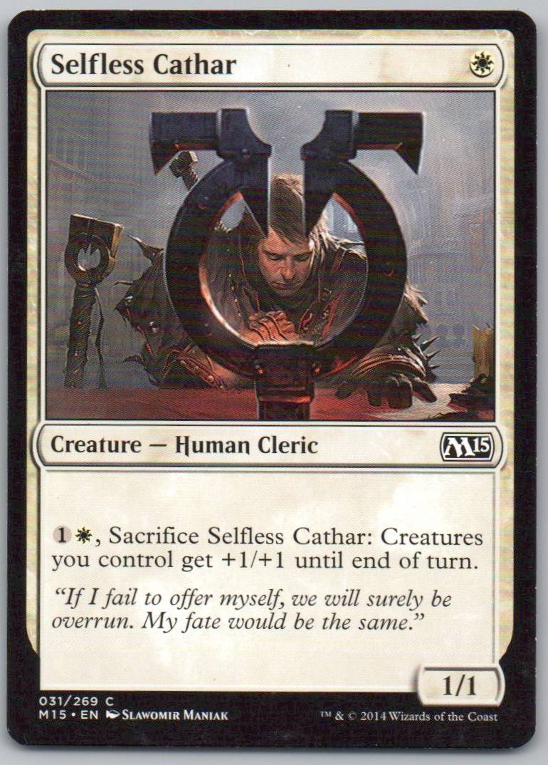 Selfless Cathar 31 Normal Creature Card - Magic 2015
