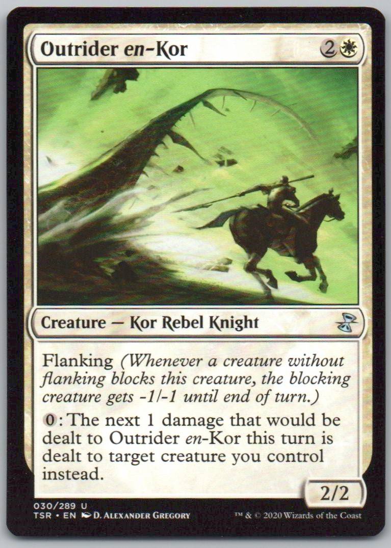 Outrider en-Kor 30 Normal Creature Card - Time Spiral: Remastered