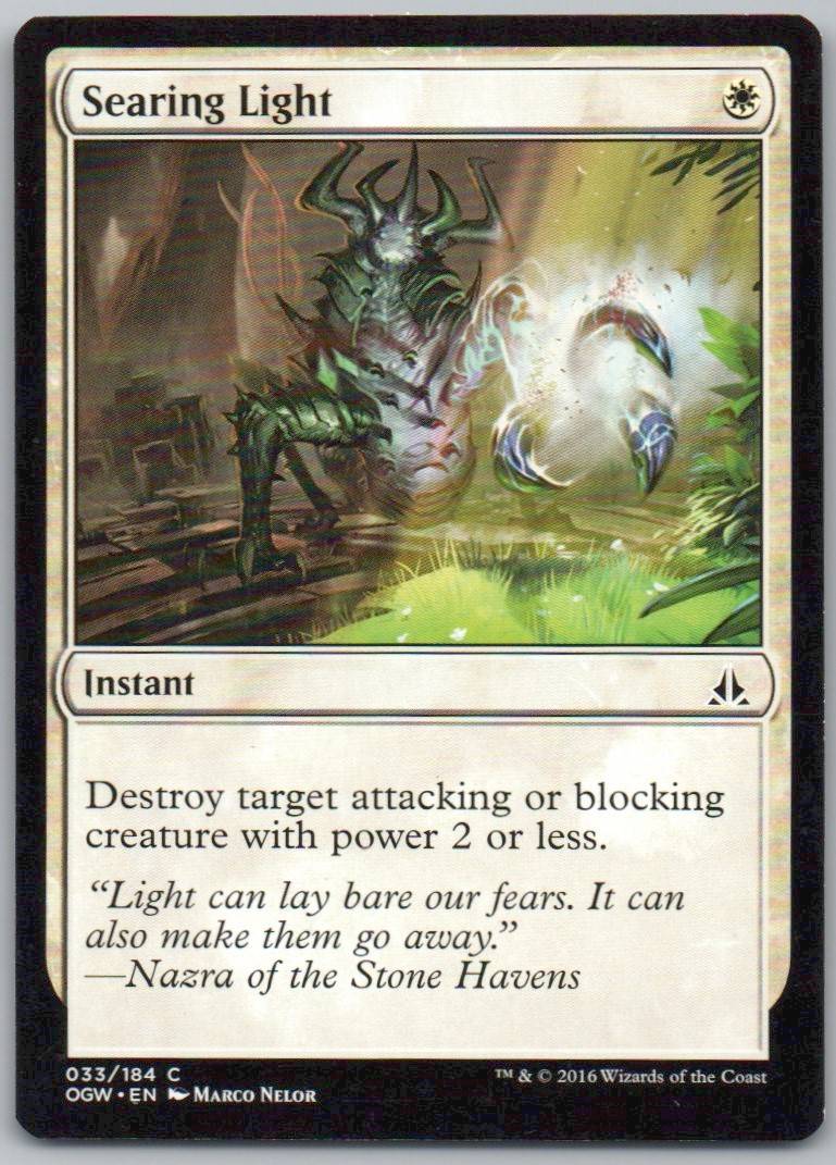 Searing Light 33 Normal Instant Card - Oath of the Gatewatch