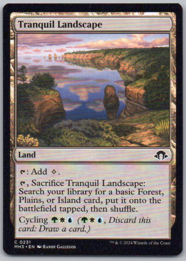 Tranquil Landscape 231 0 Land Card - Modern Horizons 3