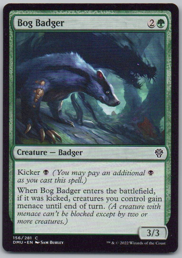 Bog Badger 156 Normal Creature Card - Dominaria United