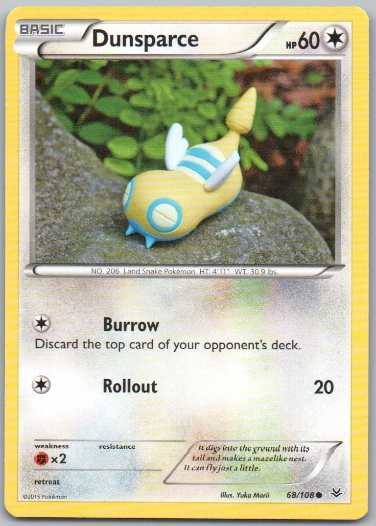 Dunsparce 068 Normal Colorless Card - Roaring Skies