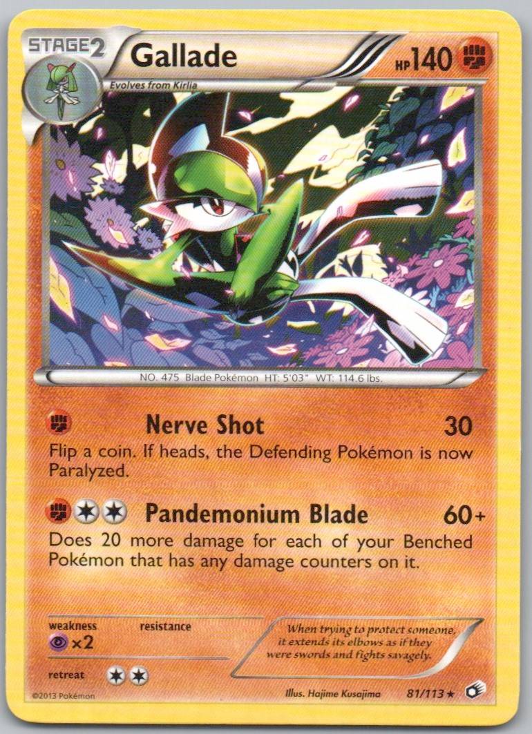 Gallade 081 Normal Pokemon Card - Legendary Treasures