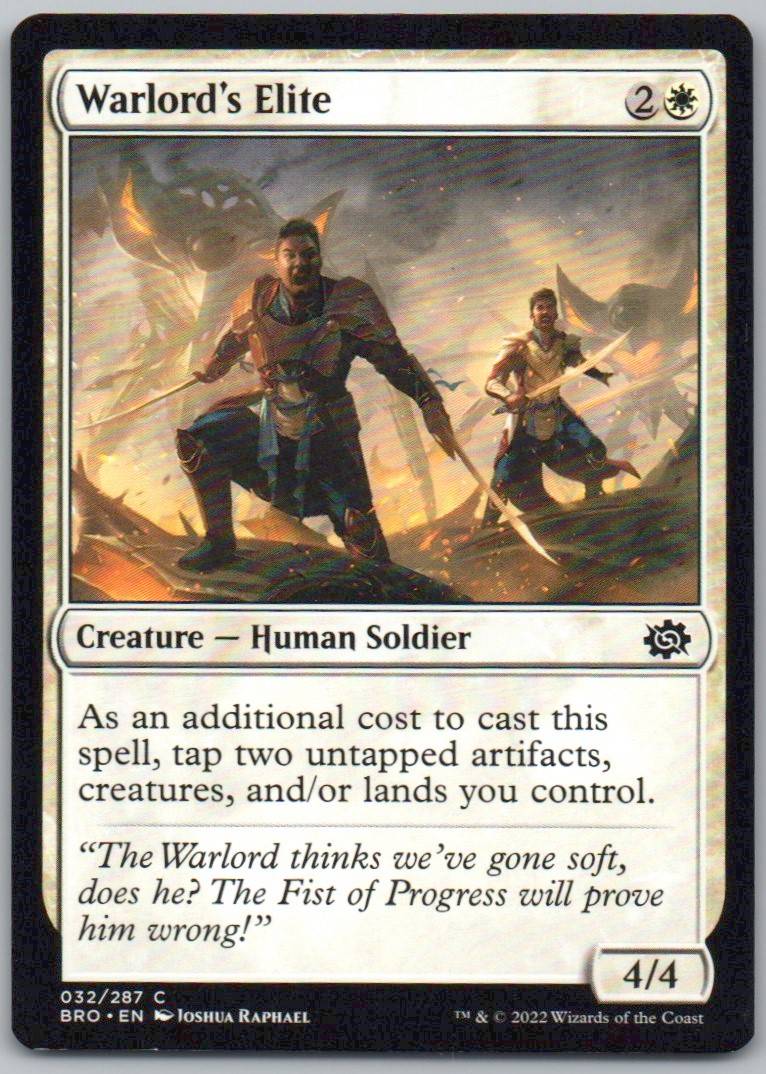 Warlord's Elite 32 Normal Creature Card - The Brothers' War