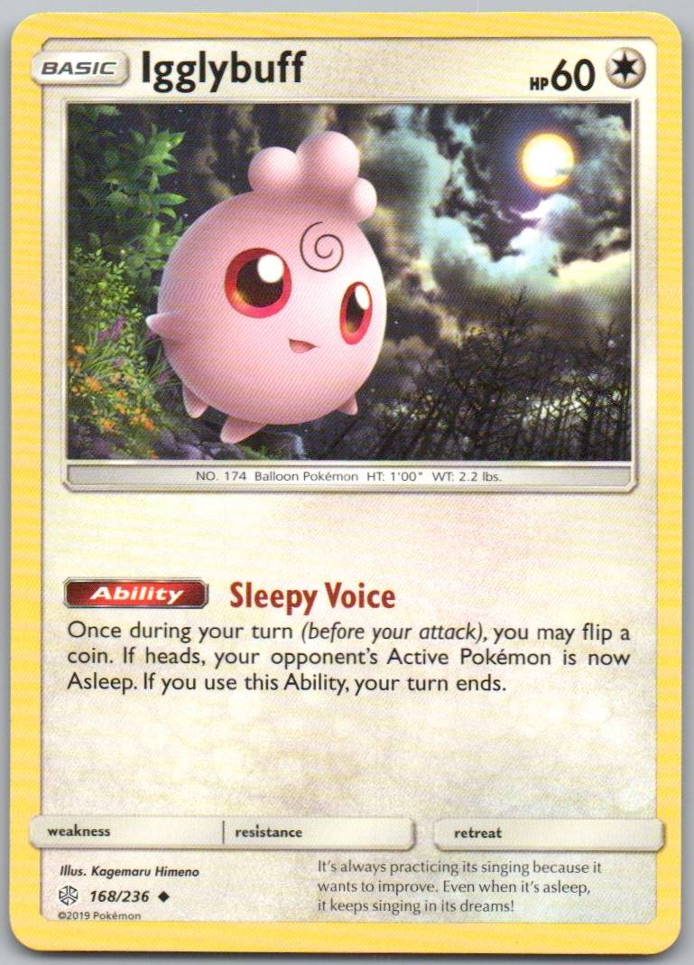Igglybuff 168 Normal Colorless Card - Cosmic Eclipse