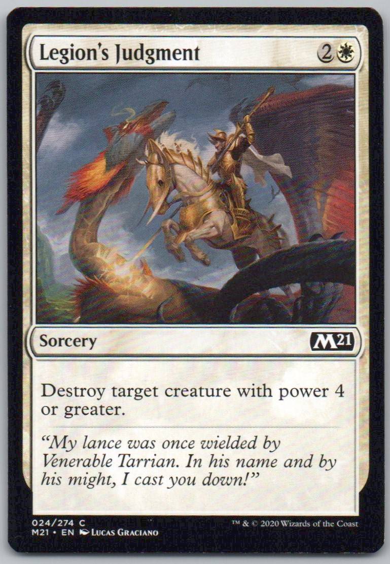 Legion's Judgment 24 0 Sorcery Card - Core Set 2021