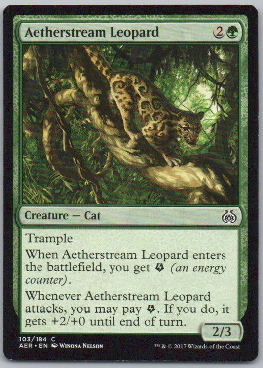 Aetherstream Leopard 103 Normal Creature Card - Aether Revolt